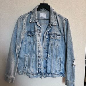 Old Navy Light Blue Distressed Jean Jacket